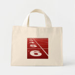 Running track tiny tote bag