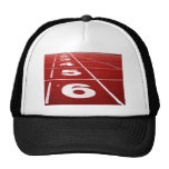 Running track trucker hat