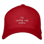 Running With Resolve Hat embroidered hats