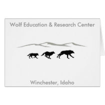 Running Wolves Note Card cards