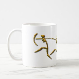 Running Women gold mug