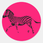 Running Zebra stickers
