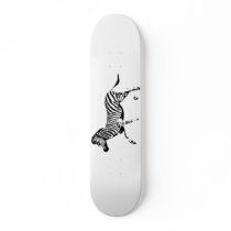 Running Zebra Custom Skate Board