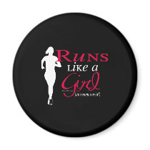 Runs Like a Girl magnets