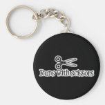 Runs With Scissors Keychain
