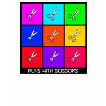 Runs With Scissors t-shirts by CraftersUnite Runs With Scissors t-shirts