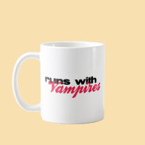 Runs With Vampires Mug by novelconcept Runs With Vampires Mug