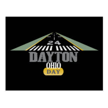 Runway 24 - Dayton Ohio DAY Post Cards