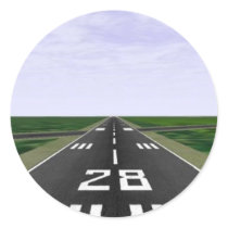 Runway Round Sticker