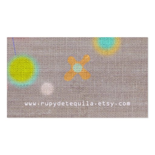 Rupydetequila Cute Flora Business Card (back side)