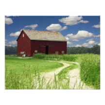 Rural Barn Custom Announcement