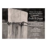 Rural Fence Post After Wedding Brunch Invitations