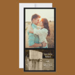 Rural Fence Post Country Wedding Save the Date photo cards