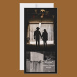 Rural Fence Post Just Married Photo Card photo cards
