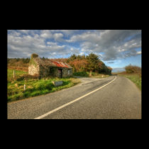 Rural Irish Cottage posters