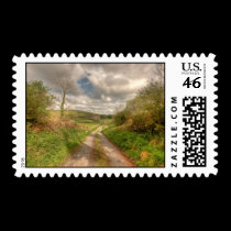 Rural Irish Road postage