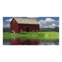 Rural Landscape Photo Card Template