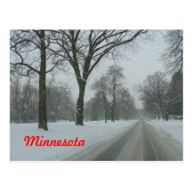 Rural road in Minnesota Post Card