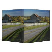 Rural road through Bluegrass region of 2 Vinyl Binder