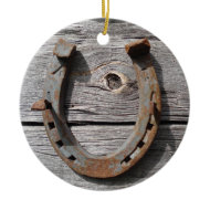 Rural Rusty Horseshoe Hanging Pendant Ornaments