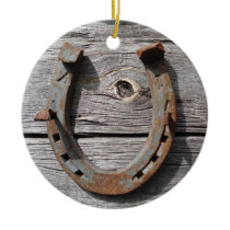 Rural Rusty Horseshoe Hanging Pendant Ornaments