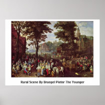 Rural Scene By Bruegel Pieter The Younger Posters