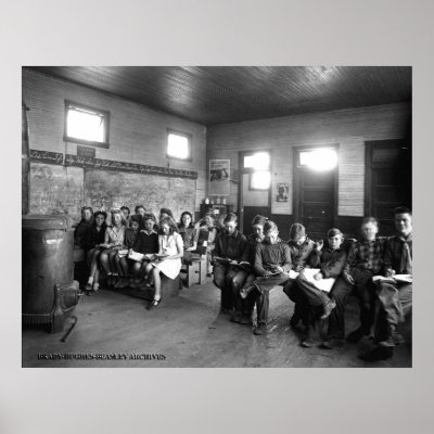 Rural Tennessee Classroom 1940's Posters by bhbphotos
