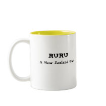 RURU, A New Zealand Owl Mug
