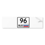 RUS. Ekaterinburg. 96 Bumper Sticker