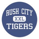 Rush City - Tigers - High - Rush City Minnesota Stickers