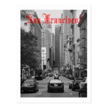 rush hour in San Francisco Post Card
