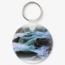 Rushing Water - Keychain by terraphotography Rushing Water - Keychain