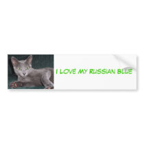 Rusian Blue Bumper Sticker bumper stickers by cgiacobbe Rusian Blue Bumper Sticker bumper stickers