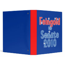 Russ Feingold for Senate 2010 Star Design 3 Ring Binders