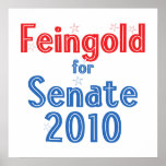 Russ Feingold for Senate 2010 Star Design Poster
