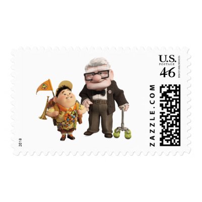 Russell and Carl from Disney Pixar UP! postage