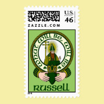 Russell Clan Motto Postage Stamps stamps