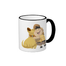 Russell hugging Dug - Pixar UP! Mugs