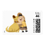 Russell hugging Dug - Pixar UP! postage