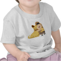 Russell hugging Dug - Pixar UP! T-shirts