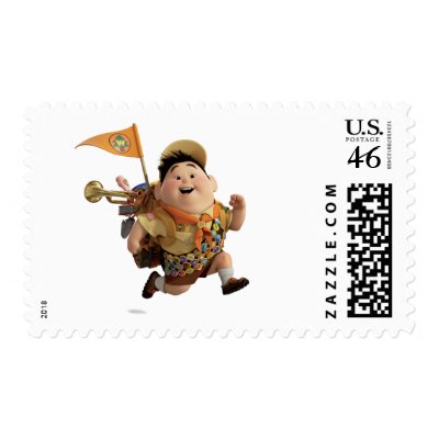 Russell Running from Disney Pixar UP postage