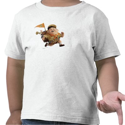 Russell Running from Disney Pixar UP t-shirts