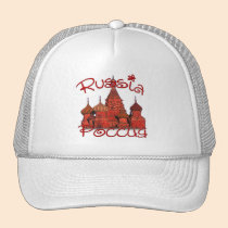 Russia Россия (with cathedral) hats