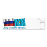 Russia and Astrakhan Oblast Bumper Sticker