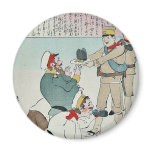 Russia and Japan by Kobayashi,Kiyochika Magnet