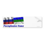 Russia and Komi Republic Bumper Stickers