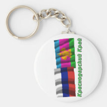 Russia and Krasnodar Krai Keychains