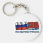 Russia and Magadan Oblast Key Chain