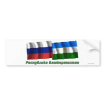 Russia and Republic of Bashkortostan bumper stickers by Vexillophile Russia and Republic of Bashkortostan bumper stickers