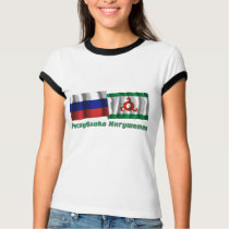 Russia and Republic of Ingushetia t-shirts by Vexillophile Russia and Republic of Ingushetia t-shirts